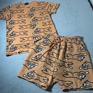 Ice Cream Billionaire Boys Shirt & Shorts Set Mens Medium / large 30x8 Cat AOP